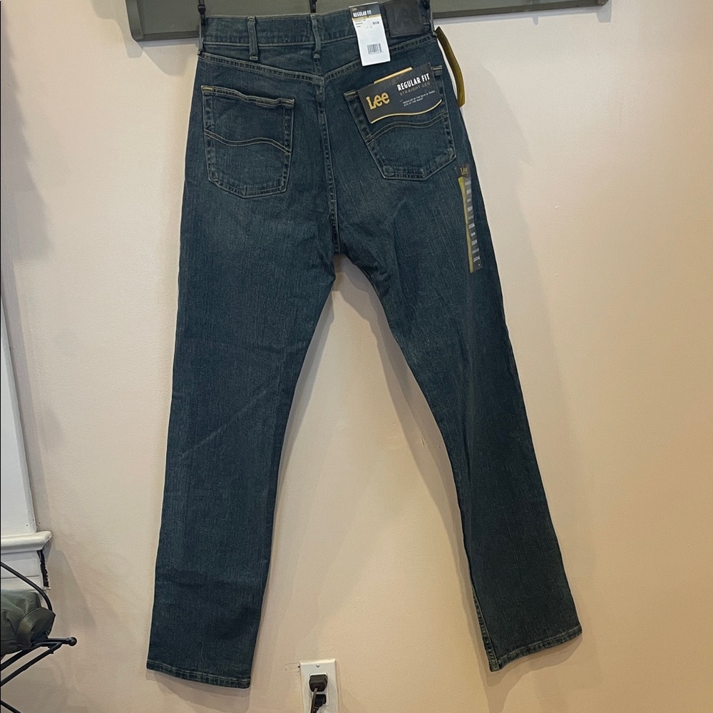 Lee Men's Dark Blue Straight Jeans - Picture 4 of 6